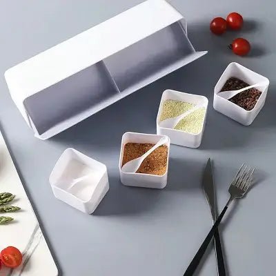 Rangement pour Épices - SeasoningBox™ - Blanc - Sans Pagaille